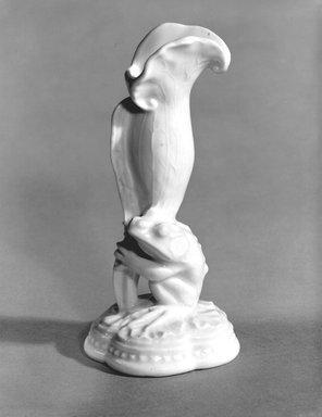 Union Porcelain Works (1863–ca. 1922). <em>Vase</em>, ca. 1884. Porcelain, 5 3/4 x 2 3/4 x 2 3/4 in. (14.6 x 7 x 7 cm). Brooklyn Museum, Gift of Franklin Chace, 68.87.36. Creative Commons-BY (Photo: Brooklyn Museum, 68.87.36_bw.jpg)