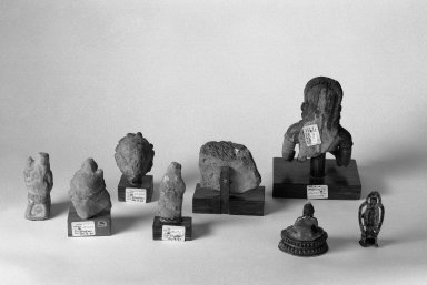  <em>Bust of Female</em>, 1st-6th century. Terracotta, 8 x 5 11/16 x 3 1/8 in. (20.3 x 14.5 x 8 cm). Brooklyn Museum, Gift of Dr. Bertram H. Schaffner, 69.127.7. Creative Commons-BY (Photo: , 69.127.2-.9_back_bw.jpg)