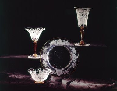  <em>Low Footed Sherbert Glass</em>, ca. 1900. Glass Brooklyn Museum, Gift of Mr. and Mrs. Samuel B. Feld, 69.162.4. Creative Commons-BY (Photo: , 69.162.2-.5_view2_SL4.jpg)