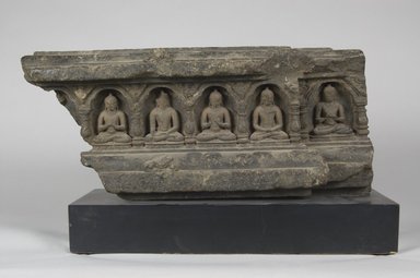  <em>Relief Fragment</em>, 8th-9th century. Schist, 7 7/8 x 19 5/16 x 3 9/16 in. (20 x 49 x 9 cm). Brooklyn Museum, Gift of Mr. and Mrs. Paul E. Manheim, 69.6.1. Creative Commons-BY (Photo: Brooklyn Museum, 69.6.1_PS5.jpg)