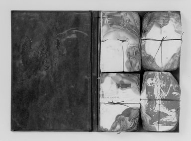 Lenore Tawney (American, 1907-2007). <em>Brooklyn Museum Annual, 1964 - 1965</em>, n.d. Collage construction, 9 3/8 x 6 1/2 in. (23.8 x 16.5 cm). Brooklyn Museum, Gift of the artist, 70.68. © artist or artist's estate (Photo: Brooklyn Museum, 70.68_bw.jpg)