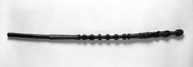 Possibly Fante. <em>Staff</em>, late 19th or early 20th century. Wood, length: 13 in. Brooklyn Museum, Gift of Merton D. Simpson to the Jennie Simpson Educational Collection of African Art, 70.73.8. Creative Commons-BY (Photo: Brooklyn Museum, 70.73.8_bw.jpg)