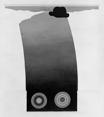 Allen Jones (British, born 1937). <em>Small Bus II, 1966</em>, 1966. Lithograph, 25 x 22 3/8 in. (63.5 x 56.8 cm). Brooklyn Museum, Bristol-Myers Fund, 71.133.4. © artist or artist's estate (Photo: Brooklyn Museum, 71.133.4_bw.jpg)