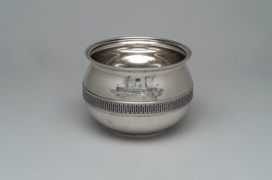 Tiffany & Company (American, founded 1853). <em>Slop Bowl</em>, ca. 1868. Silver, 4 x 5 5/16 x 5 5/16 in. (10.2 x 13.5 x 13.5 cm). Brooklyn Museum, Gift of Eleanor Keveney in memory of Clarence A. Pratt, 71.144.4. Creative Commons-BY (Photo: Brooklyn Museum, 71.144.4_front.jpg)