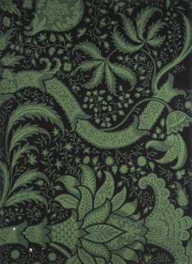 Morris & Company (London, England, 1875 - 1940). <em>Wallpaper Sample Book</em>, before 1917. Printed paper, 21 1/2 x 14 1/2 in. (54.6 x 36.8 cm). Brooklyn Museum, Purchased with funds given by Mr. and Mrs. Carl L. Selden and Designated Purchase Fund, 71.151.2 (Photo: Brooklyn Museum, 71.151.2_page144_SL1.jpg)