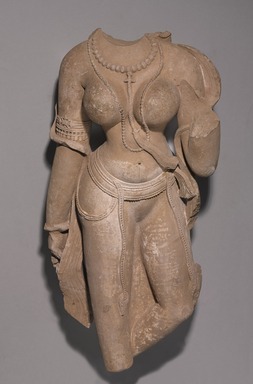  <em>Female Torso</em>, 9th-10th century C.E. Sandstone, overall: 29 1/2 x 15 x 10 in., 155 lb. (74.9 x 38.1 x 25.4 cm, 70.31 kg). Brooklyn Museum, Gift of Mr. and Mrs. Richard Shields, 71.9. Creative Commons-BY (Photo: Brooklyn Museum, 71.9_PS9.jpg)