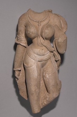  <em>Female Torso</em>, 9th–10th century C.E. Sandstone, overall: 29 1/2 x 15 x 10 in., 155 lb. (74.9 x 38.1 x 25.4 cm, 70.31 kg). Brooklyn Museum, Gift of Mr. and Mrs. Richard Shields, 71.9. Creative Commons-BY (Photo: Brooklyn Museum, 71.9_PS9.jpg)