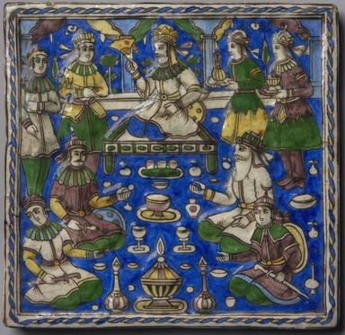  <em>Tile</em>, late 19th century. Ceramic, 11 5/8 x 13/16 x 11 1/4 in. (29.5 x 2 x 28.5 cm). Brooklyn Museum, Gift of Mr. and Mrs. Carl L. Selden, 72.132.2. Creative Commons-BY (Photo: Brooklyn Museum, 72.132.2_PS11_1.jpg)