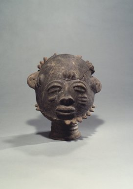 Akan. <em>Funerary Portrait Head</em>, 18th century. Terracotta, 12 1/4 x 11 1/2 in. (31.0 x 29.3 cm). Brooklyn Museum, Gift of Marcia and John Friede, 73.107.6. Creative Commons-BY (Photo: Brooklyn Museum, 73.107.6.jpg)