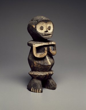 Mambila. <em>Guardian Figure (Tadep)</em>, late 19th or early 20th century. Wood, pigment, 8 1/2 x 3 3/4 x 3 in. (21.6 x 9.5 x 7.6 cm). Brooklyn Museum, Gift of Mr. and Mrs. Joseph Gerofsky, 73.9.1. Creative Commons-BY (Photo: Brooklyn Museum, 73.9.1_SL3.jpg)