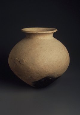  <em>Jar</em>, ca. 1st century. Earthenware, 10 7/8 x 6 1/4 in.  (27.6 x 15.9 cm). Brooklyn Museum, Gift of Carll H. de Silver, by exchange and Asian Art Acquisitions Fund, 74.26.1. Creative Commons-BY (Photo: Brooklyn Museum, 74.26.1.jpg)