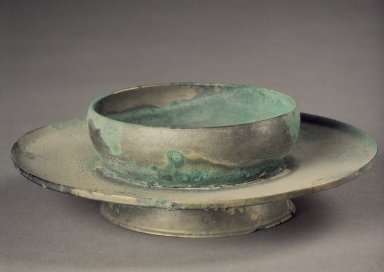  <em>Cup Stand</em>, 15th-16th century. Bronze, Height: 1 3/4 in. (4.5 cm). Brooklyn Museum, Gift of Nathan Hammer, 74.61.5. Creative Commons-BY (Photo: Brooklyn Museum, 74.61.5.jpg)