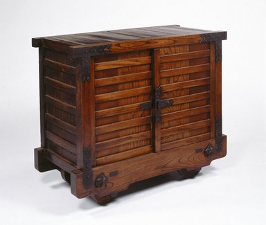 20th Century Japanese Wooden Tansu Cabinet