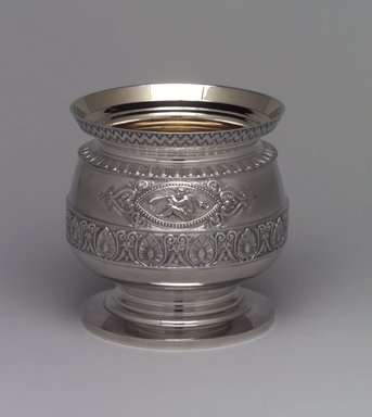 J. E. Caldwell & Co. (founded 1839). <em>Slop Bowl</em>, ca. 1875. Silver, 5 1/16 x 4 15/16 x 4 15/16 in. (12.9 x 12.5 x 12.5 cm). Brooklyn Museum, H. Randolph Lever Fund, 75.164.4. Creative Commons-BY (Photo: Brooklyn Museum, 75.164.4_left.jpg)