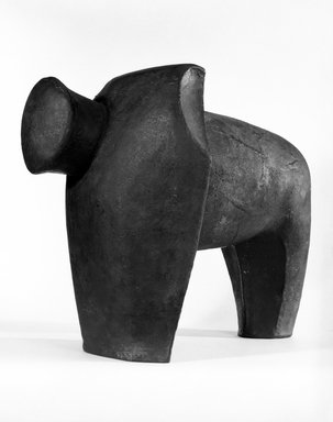 David Hayes (American, 1931 – 2013). <em>Armored Animal</em>, 1964. Forged steel and acetylene welded, 17 1/8 x 16 1/2 x 19 1/2 in. (43.5 x 41.9 x 49.5 cm). Brooklyn Museum, Gift of the Maremont Corporation, 77.149. © artist or artist's estate (Photo: Brooklyn Museum, 77.149_bw.jpg)