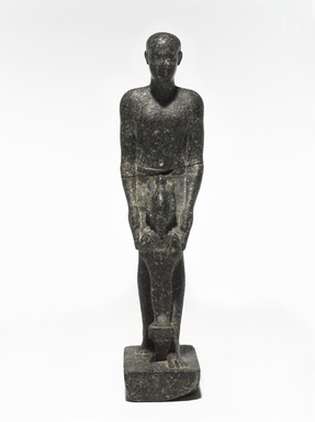  <em>Hor, Son of Pawen</em>, ca. 399–381 B.C.E. Granite, 7 1/2 × 1 3/4 × 2 3/4 in., 1 lb. (19.1 × 4.4 × 7 cm, 0.45kg). Brooklyn Museum, Charles Edwin Wilbour Fund, 77.50. Creative Commons-BY (Photo: , 77.50_PS9.jpg)