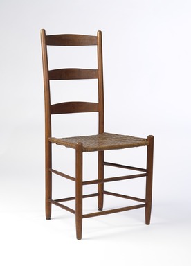 Shaker Community. <em>Chair</em>, 1830–1870. Pine, 36 7/8 × 18 × 19 in. (93.7 × 45.7 × 48.3 cm). Brooklyn Museum, Gift of Mrs. Oscar Bernstien, 77.84.2. Creative Commons-BY (Photo: Brooklyn Museum, 77.84.2_PS9.jpg)