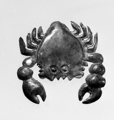 Chancay. <em>One of Collection of 18 Pieces of Silverwork</em>. Silver Brooklyn Museum, Gift of Mr. and Mrs. Paul B. Taylor, 78.118.11. Creative Commons-BY (Photo: Brooklyn Museum, 78.118.11_bw.jpg)