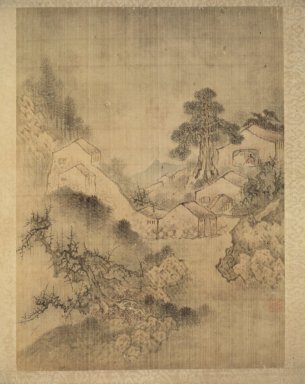 <em>Album of 12 Landscapes</em>, 18th century. Ink and light color on silk, Image: 12 1/8 x 9 in. (30.8 x 22.9 cm). Brooklyn Museum, Gift of Mr. and Mrs. Theodore Conant, 78.139a-l (Photo: Brooklyn Museum, 78.139A.jpg)