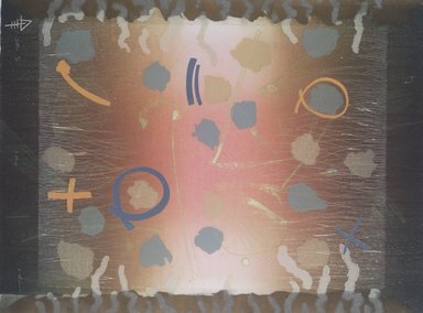 Carl T. Chew (American, born 1948). <em>Tatter</em>, 1976. Collograph in color, 30 1/2 x 22 13/16 in. (77.5 x 58 cm). Brooklyn Museum, Designated Purchase Fund, 78.165.1. © artist or artist's estate (Photo: Brooklyn Museum, 78.165.1_transpc003.jpg)