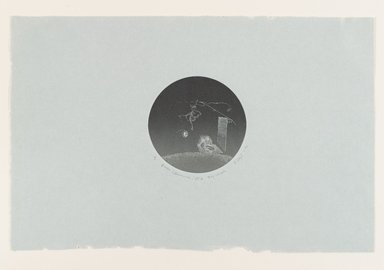 Stephen Hazel (American, 1935-2012). <em>Queen (Kwannon) 55 A Day Version</em>, 1970. Etching with aquatint and engraving, Sheet: 7 1/8 x 11 in. (18.1 x 27.9 cm). Brooklyn Museum, Designated Purchase Fund, 78.170.3. © artist or artist's estate (Photo: Brooklyn Museum, 78.170.3_PS4.jpg)