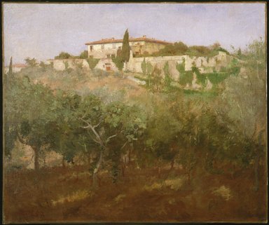 Frank Duveneck (American, 1848-1919). <em>Villa Castellani</em>, 1887. Oil on canvas, 24 15/16 x 30 in. (63.4 x 76.2 cm). Brooklyn Museum, Healy Purchase Fund B, 78.176 (Photo: Brooklyn Museum, 78.176_SL1.jpg)
