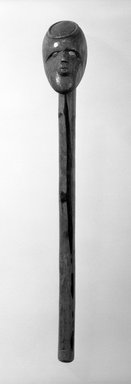 Zulu. <em>Staff</em>, early 20th century. Wood, metal, 17 1/2 x 3 1/2 in. (43.9 x 8.9 cm). Brooklyn Museum, Gift of Mr. and Mrs. Joseph Gerofsky, 78.177. Creative Commons-BY (Photo: Brooklyn Museum, 78.177_bw.jpg)