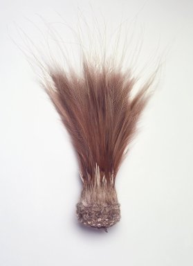  <em>Feather Headdress</em>, mid–20th century. Cassowary feathers, basketry base, 14 x 4 x 3 in. (35.6 x 10.2 x 7.6 cm). Brooklyn Museum, Gift of the United States Customs Service, 78.179. Creative Commons-BY (Photo: Brooklyn Museum, 78.179.jpg)