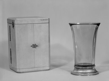  <em>Jug</em>, ca. 1700. Glazed earthenware, 13 3/4 x 4 3/8 in. (34.9 x 11.1 cm). Brooklyn Museum, Gift of Allison C. Paulsen in memory of Arthur W. Clement, 78.242.18. Creative Commons-BY (Photo: Brooklyn Museum, 78.242.18a-b_bw.jpg)