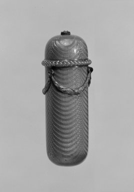 American. <em>Flask</em>, ca. 1820-1840. Stoneware, 7 1/2 x 4 x 3 1/8 in. (19.1 x 10.2 x 7.9 cm). Brooklyn Museum, Gift of Allison C. Paulsen in memory of Arthur W. Clement, 78.242.19. Creative Commons-BY (Photo: Brooklyn Museum, 78.242.19_cropped_bw.jpg)