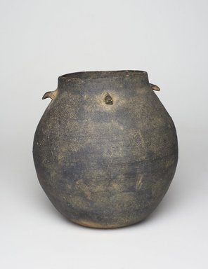  <em>Storage Jar</em>, 5th-6th century. Stoneware, overall (Height): 7 11/16 x 7 5/16 in. (19.6 x 18.5 cm). Brooklyn Museum, Gift of Jean Alexander, 79.246.1. Creative Commons-BY (Photo: , 79.246.1_PS11.jpg)