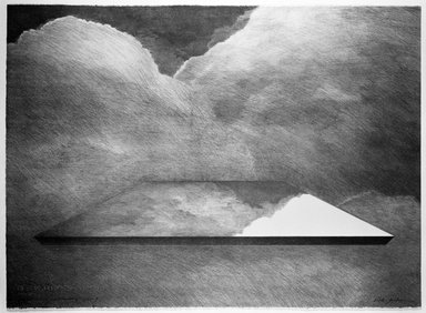 Herb Jackson (American, born 1945). <em>The Elements, Suite of Four Lithographs</em>, 1973. Lithograph, 22 x 29 5/8 in. (55.9 x 75.2 cm). Brooklyn Museum, Gift of Stephen Andrus, 79.292.11. © artist or artist's estate (Photo: Brooklyn Museum, 79.292.11_bw.jpg)