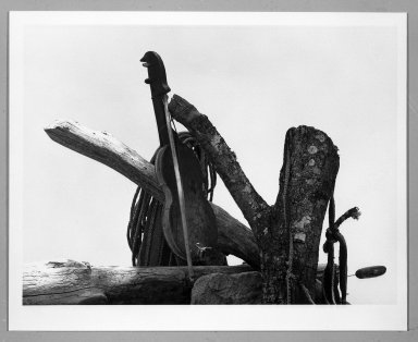 Manuel Álvarez Bravo (Mexican, 1902-2002). <em>Violin Huichol</em>, 1965. Gelatin silver photograph, image: 6 7/8 x 9 1/4 in. (17.5 x 23.5 cm). Brooklyn Museum, Gift of William Berley, 79.294.2. © artist or artist's estate (Photo: Brooklyn Museum, 79.294.2_bw.jpg)