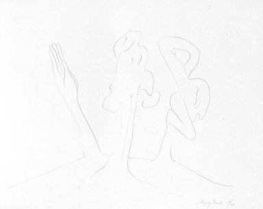 Mary Frank (American, born 1933). <em>Hand</em>, 1963. Lithograph, 9 7/8 x 12 5/8 in. (25.1 x 32.1 cm). Brooklyn Museum, Anonymous gift, 80.209.25. © artist or artist's estate (Photo: Brooklyn Museum, 80.209.25_bw.jpg)