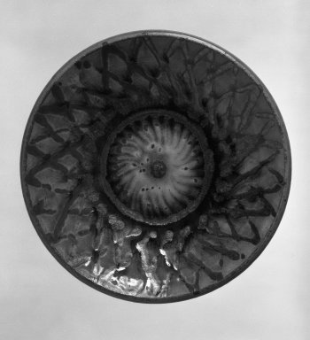 Ono Toshiro (Japanese, born 1903). <em>Bowl</em>, 20th century. Stoneware, 1 1/2 x 8 3/4 in. (3.8 x 22.2 cm). Brooklyn Museum, Gift of Sidney B. Cardozo, Jr., 80.69.2. Creative Commons-BY (Photo: Brooklyn Museum, 80.69.2_bw.jpg)