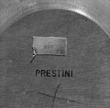 James Prestini (American, 1908-1993). <em>Bowl</em>, ca. 1936. Cuban mahogany, 5 3/4 x 12 x 12 in. (14.6 x 30.5 x 30.5 cm). Brooklyn Museum, Gift of Professor James Prestini, 81.113.6. Creative Commons-BY (Photo: Brooklyn Museum, 81.113.6_mark_bw.jpg)