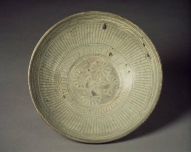  <em>Bowl</em>, first half of 15th century. Buncheong ware, stoneware with underglaze slip decoration, Height: 2 5/8 in. (6.6 cm). Brooklyn Museum, Gift of Kaywin Lehman Smith, 81.207.1. Creative Commons-BY (Photo: Brooklyn Museum, 81.207.1.jpg)