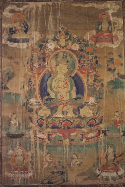  <em>Vajradhara</em>, 17th century. Opaque watercolors and gold on cloth, Image: 30 7/8 x 21 1/2 in. Brooklyn Museum, Gift of Dr. and Mrs. Stanislaw J. Czuma, 81.279 (Photo: Brooklyn Museum, 81.279.jpg)