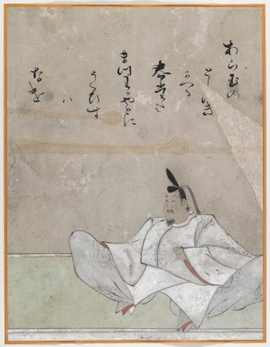  <em>One of the Sanjurokkasen, Album Leaf Painting</em>, 17th century. Album leaf, ink and color on paper, 12 x 9 in. (30.5 x 22.9 cm). Brooklyn Museum, Gift of Dr. Fred S. Hurst, 81.287.11 (Photo: Brooklyn Museum, 81.287.11_IMLS_PS4.jpg)