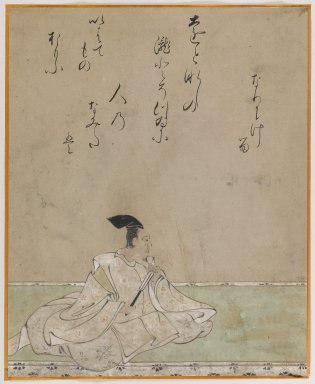  <em>One of the Sanjurokkasen, Album Leaf Painting</em>, 17th century. Album leaf, ink and color on paper, 12 x 9 in. (30.5 x 22.9 cm). Brooklyn Museum, Gift of Dr. Fred S. Hurst, 81.287.12 (Photo: Brooklyn Museum, 81.287.12_IMLS_PS4.jpg)