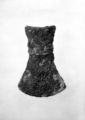 Ban Chieng. <em>Axe Head</em>, 4000-3500 b.c. Bronze, 2 3/4 in. (7 cm). Brooklyn Museum, Gift of Dr. Jerome Krieger, 81.289.20. Creative Commons-BY (Photo: Brooklyn Museum, 81.289.20_cropped_bw.jpg)
