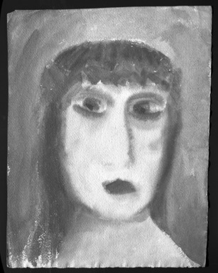 Consuelo Kanaga (American, 1894-1978). <em>[Untitled] (Woman)</em>. Watercolor on paper, 12 1/2 x 9 5/8 in.  (31.8 x 24.4 cm). Brooklyn Museum, Gift of Wallace B. Putnam, 81.318.15 (Photo: Brooklyn Museum, 81.318.15_bw.jpg)