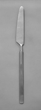 Erik Herløw (Danish, 1913-1991). <em>Piece from Flatware Setting</em>, ca. 1954. Stainless steel, 8 1/4 in. (21 cm). Brooklyn Museum, Gift of Delores E. Tennenbaum, 82.111.1. Creative Commons-BY (Photo: Brooklyn Museum, 82.111.1_bw.jpg)