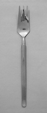 Erik Herløw (Danish, 1913-1991). <em>Piece from Flatware Setting</em>, ca. 1954. Stainless steel, 6 11/16 in. (17 cm). Brooklyn Museum, Gift of Delores E. Tennenbaum, 82.111.5. Creative Commons-BY (Photo: Brooklyn Museum, 82.111.5_bw.jpg)