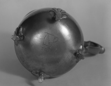  <em>Cream Pitcher</em>, ca. 1930. Pewter, 4 x 3 1/2 x 2 5/8 in. (10.1 x 8.0 x 6.7 cm). Brooklyn Museum, Gift of Fred Tannery, 82.112.13. Creative Commons-BY (Photo: Brooklyn Museum, 82.112.13_mark_bw.jpg)