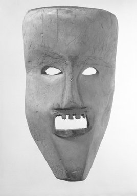 Kono. <em>Mask (Nsembu)</em>, early 20th century. Wood, 12 1/4 x 7 x 4 1/4 in. (31.1 x 17.8 x 10.8 cm). Brooklyn Museum, Gift of Mr. and Mrs. Joseph Gerofsky, 82.156.1. Creative Commons-BY (Photo: Brooklyn Museum, 82.156.1_bw.jpg)