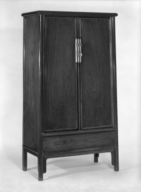  <em>Hinged Cupboard</em>, 1368-1644. Wood, 68 x 37 x 19 1/2 in. (172.7 x 94 x 49.5 cm). Brooklyn Museum, Gift of Alice Boney, 82.172. Creative Commons-BY (Photo: Brooklyn Museum, 82.172_bw.jpg)