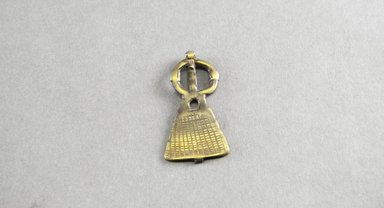 Senufo. <em>Divination Instrument</em>, late 19th or early 20th century. Copper alloy, h: 2 1/4 in. (5.7 cm). Brooklyn Museum, Gift of Mr. and Mrs. Arnold Syrop, 82.215.5. Creative Commons-BY (Photo: Brooklyn Museum, 82.215.5_front_PS5.jpg)