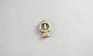Senufo. <em>Divination Instrument</em>, late 19th or early 20th century. Copper alloy, h: 1 1/2 in. (3.7 cm). Brooklyn Museum, Gift of Mr. and Mrs. Arnold Syrop, 82.215.6. Creative Commons-BY (Photo: Brooklyn Museum, 82.215.6_front_PS5.jpg)