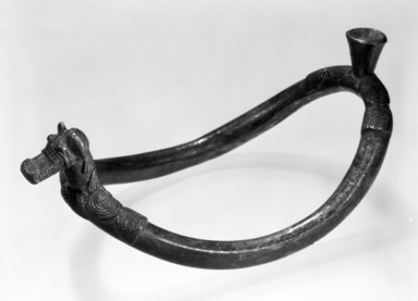 Bwa. <em>Anklet</em>, late 19th-early 20th century. Copper alloy, 2 1/2 x 3 1/2 x 6 1/4 in. (6.4 x 8.9 x 15.9 cm). Brooklyn Museum, Gift of Mr. and Mrs. Arnold Syrop, 82.215.9. Creative Commons-BY (Photo: Brooklyn Museum, 82.215.9_bw.jpg)
